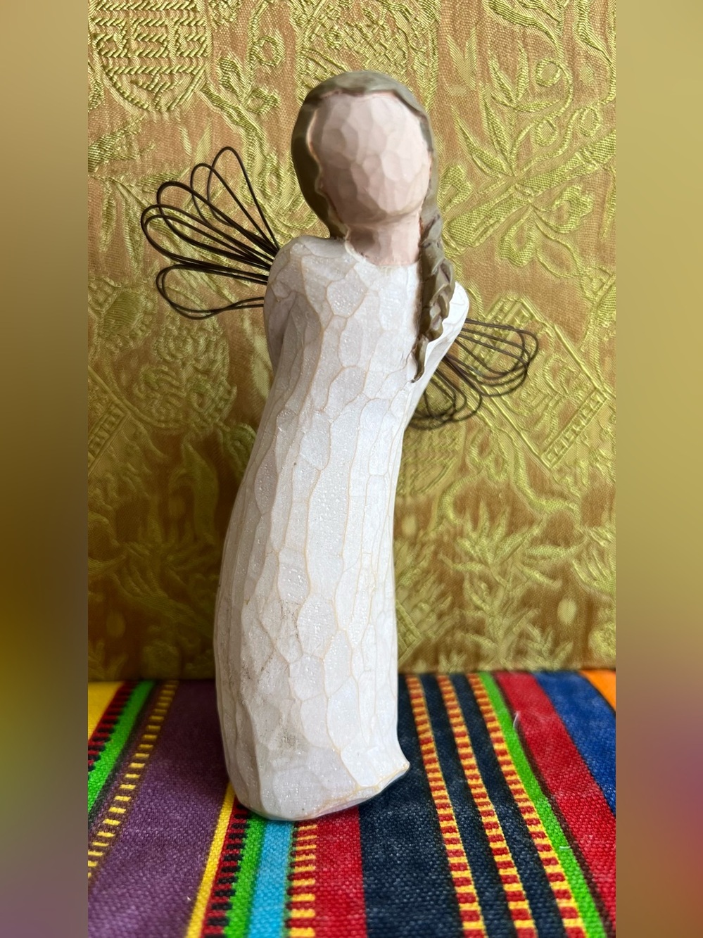 Willow Tree Cream and Tan Figurine Base with Thank You Marking